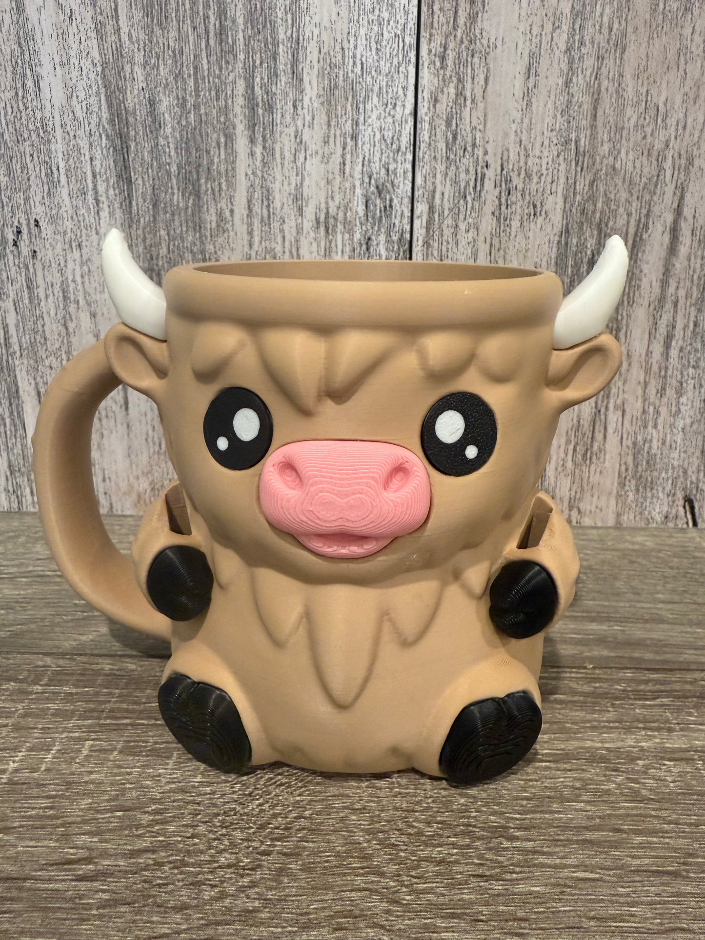 3D Highlander Cow (Ice Cream/Spoon Holder)