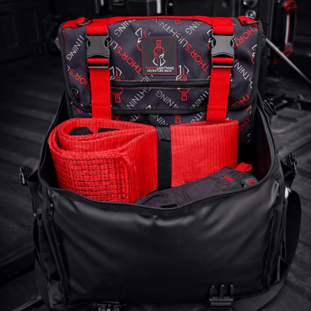 Thor’s Lightning Air System Storage Bag – Fits 12V Compressors & 4-Tire Inflation Kits, Heavy-Duty & Weather-Resistant