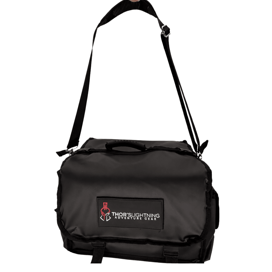 Thor’s Lightning Air System Storage Bag – Fits 12V Compressors & 4-Tire Inflation Kits, Heavy-Duty & Weather-Resistant