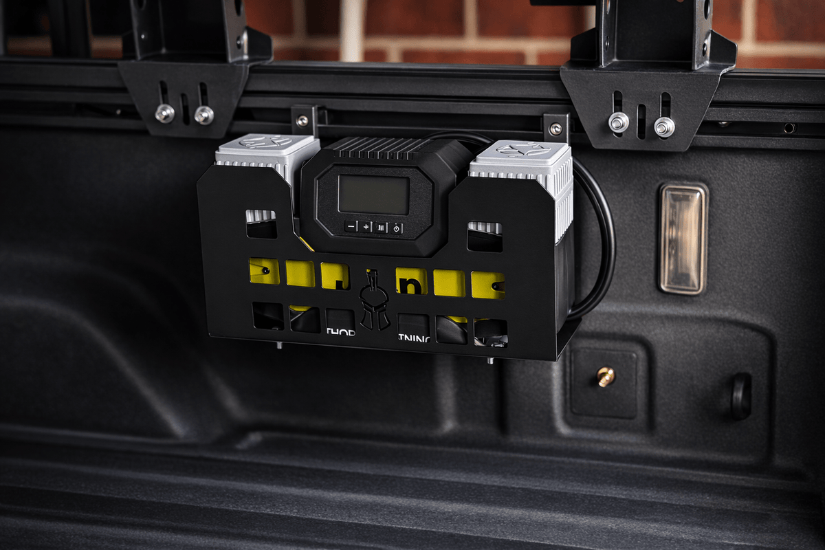 Thor's Lightning Refuge MOLLE Portable Air Compressor Mount for Toyota Tacoma 2005-Present and Toyota Tundra 2007-Present