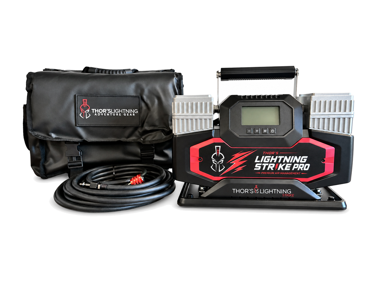 Thor’s Lightning StrikePro™ 12V Portable Air Compressor | 10.6 CFM Automatic Inflation & Deflation