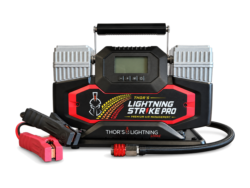 Thor’s Lightning StrikePro™ 12V Portable Air Compressor | 10.6 CFM Automatic Inflation & Deflation