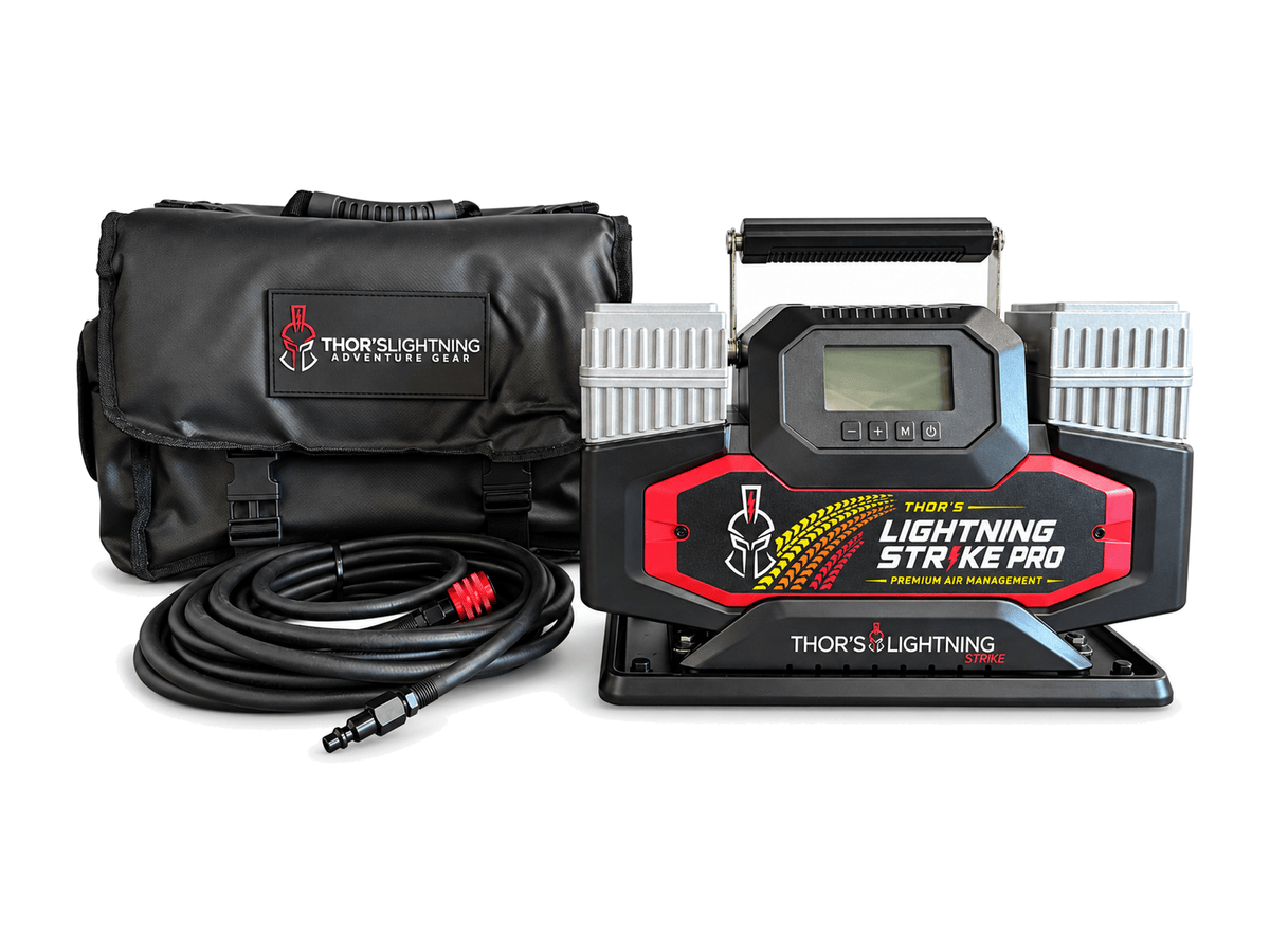 Thor’s Lightning StrikePro™ 12V Portable Air Compressor | 10.6 CFM Automatic Inflation & Deflation